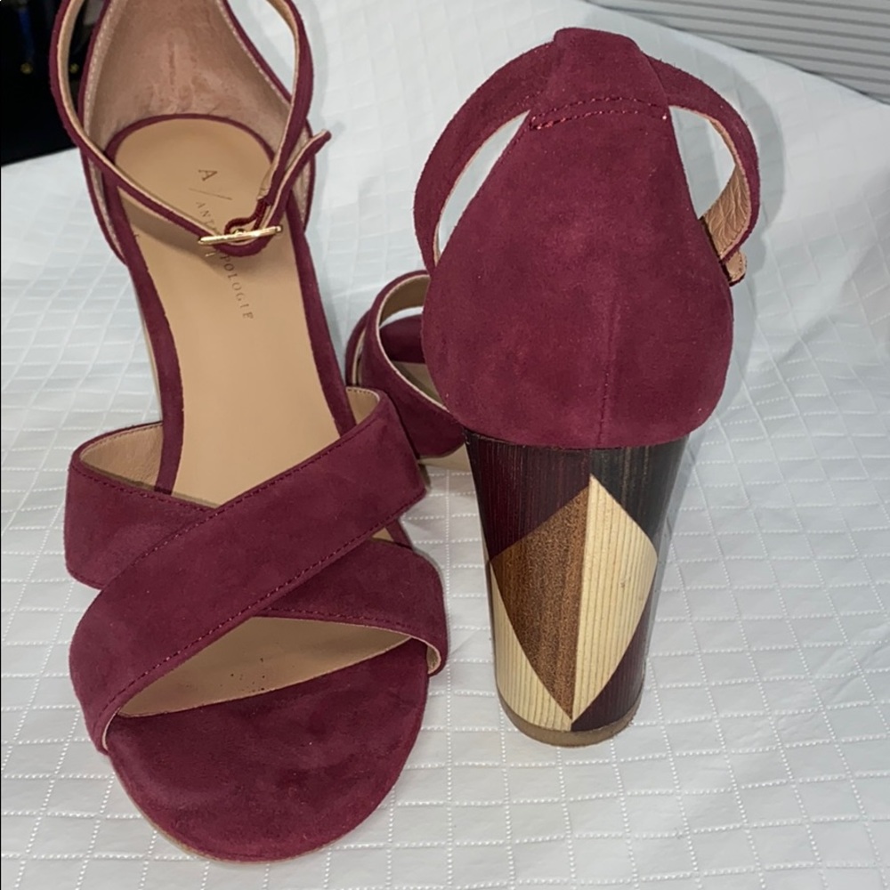 Anthropologie Suede strap